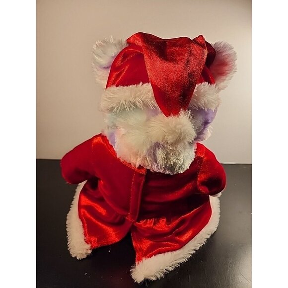 Build A Bear Pastel Swirl Kitty In Santa Claus Dress and Hat - Christmas Kitty - Picture 3 of 6
